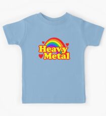 Funny Heavy Metal Rainbow Kids Tee