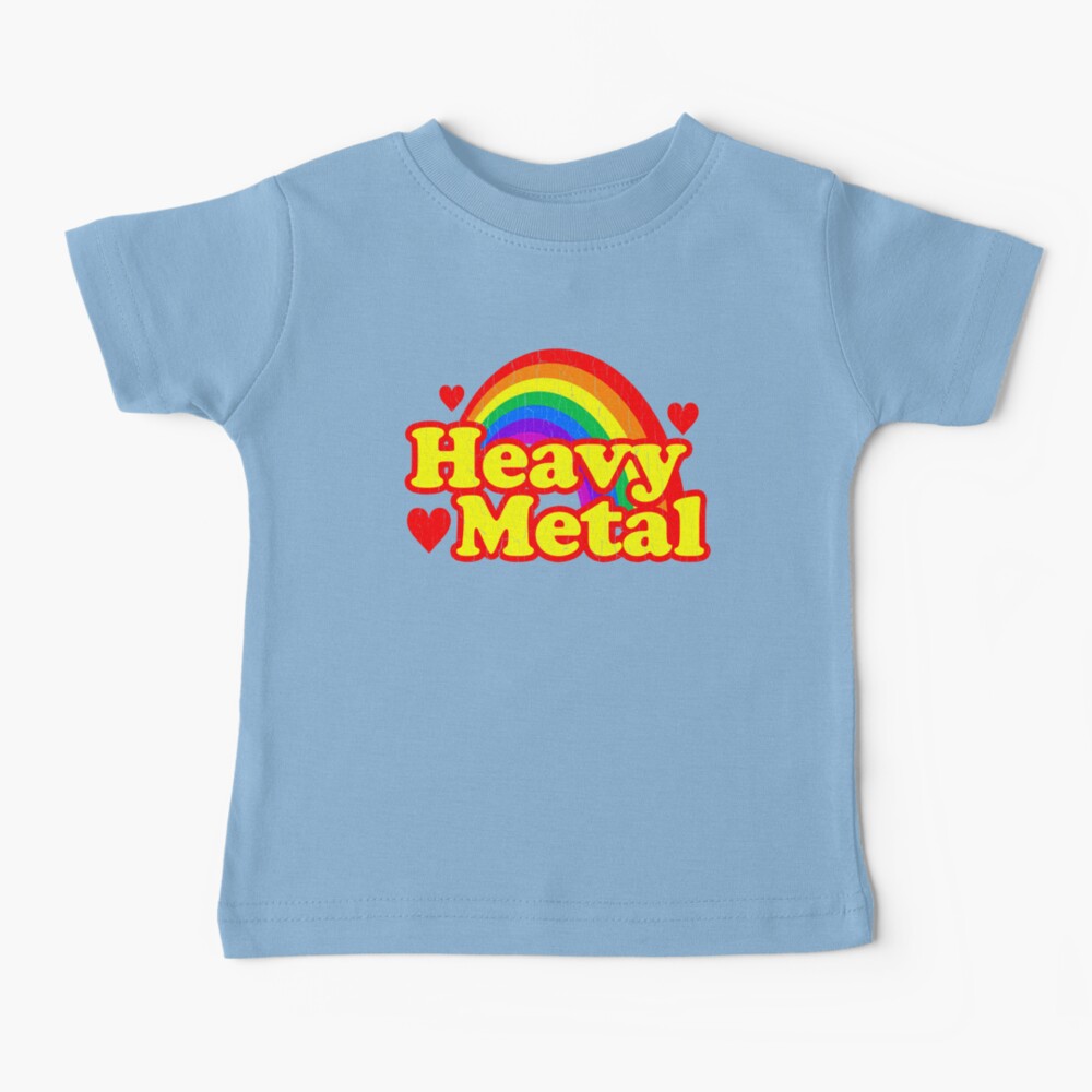 Funny Heavy Metal Rainbow Baby T-Shirt