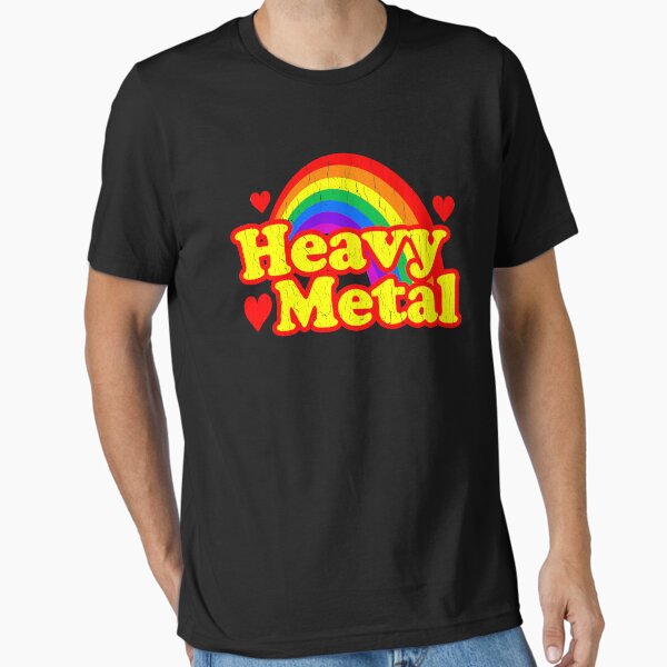 Vista previa del artículo con la obra «Divertido arcoíris de heavy metal», diseñado y vendido por ROBOTFACE .