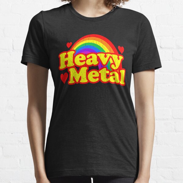 Lustiger Heavy Metal Regenbogen Essential T-Shirt