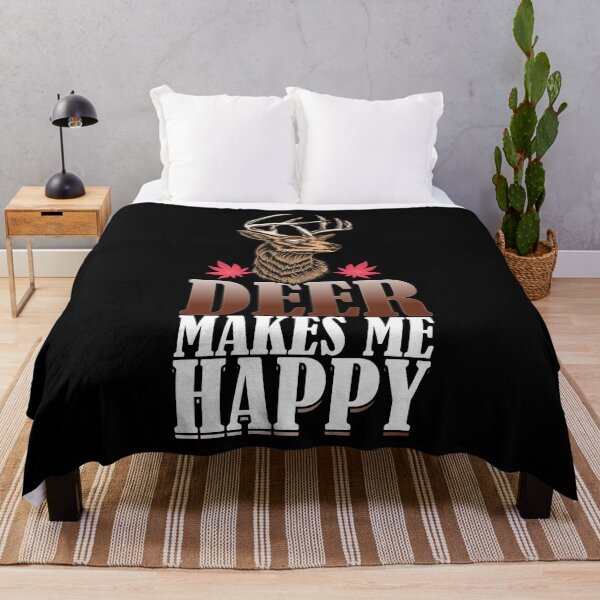 Item preview, Hunting Design Deer Makes Me Happy funny designed and sold by Joxxio.