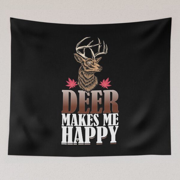 Item preview, Hunting Design Deer Makes Me Happy funny designed and sold by Joxxio.