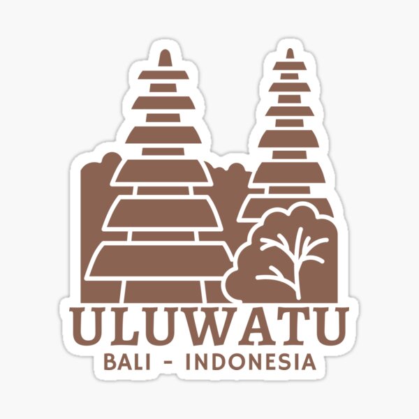 Aperçu de l'œuvre Surf et temples d'Uluwatu Bali Indonésie créée et vendue par Hoiho Adventure Shirts.
