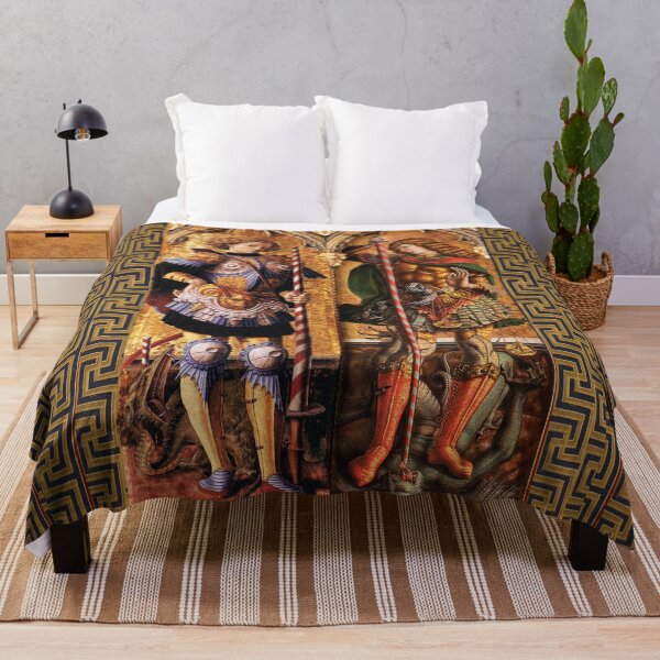 Item preview, St. Michael Archangel and Saint George with Dragon by Carlo Crivelli designed and sold by BulganLumini.