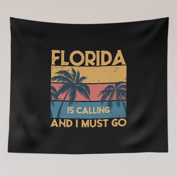Item preview, Florida Is Calling And I Must Go Vintage Retro Design Funny Vacation Saying Gift designed and sold by alenaz.