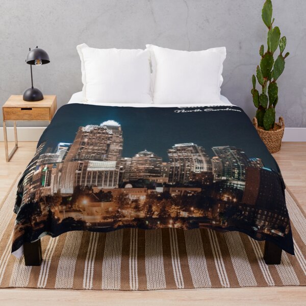 Item preview, Charlotte North Carolina City Skyline Night designed and sold by mwagie.