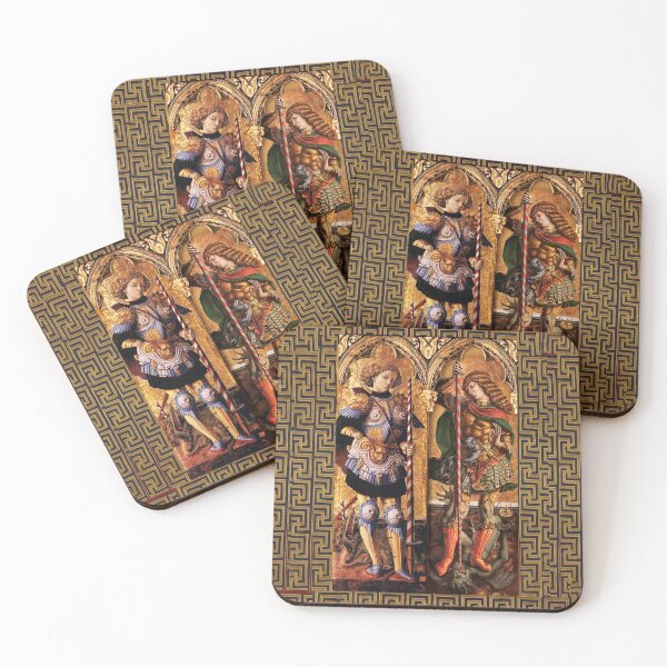 Item preview, St. Michael Archangel and Saint George with Dragon by Carlo Crivelli designed and sold by BulganLumini.