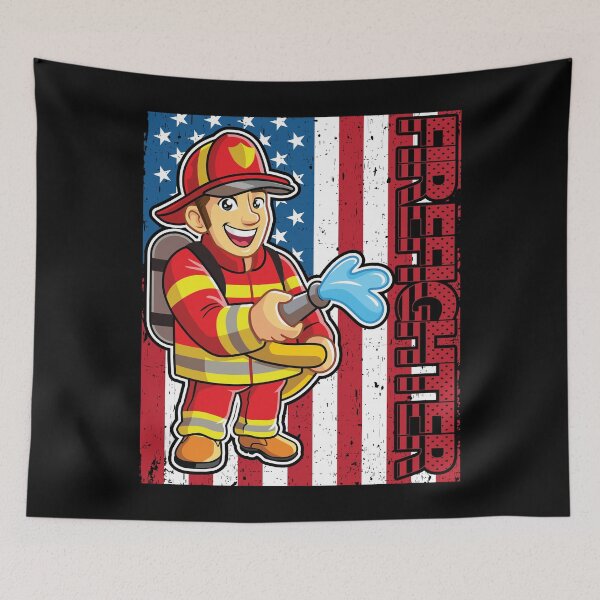 Item preview, American Firefighter Design Comic funny designed and sold by Joxxio.