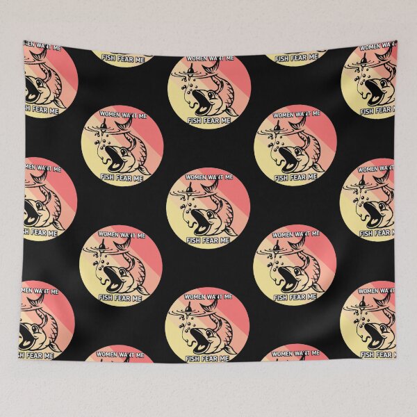 Item preview, Women Want Me Fish Fear Me - Funny Fishing Vintage Design designed and sold by salmannoor.