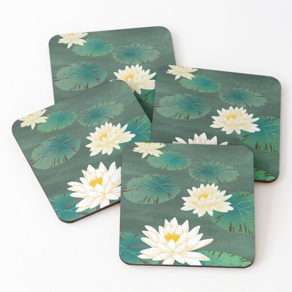 Item preview, White waterlillies designed and sold by Modartisto.