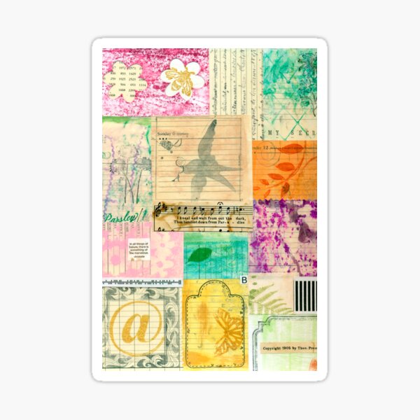 Item preview, My Secret - Paper Collage designed and sold by Sandra Foster.
