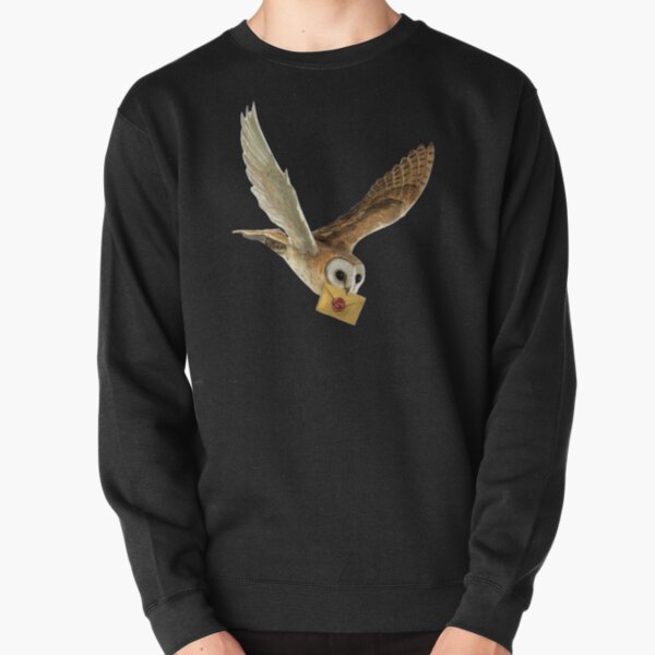 Flying Snowy White Owl Pullover Sweatshirt