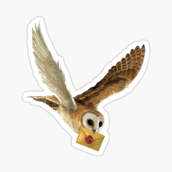 Flying Snowy White Owl Sticker