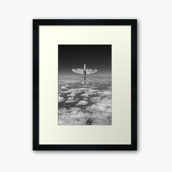 A cut above, black and white version Framed Art Print