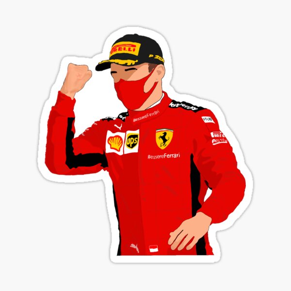 Charles Leclerc F1 Ferrari Sticker