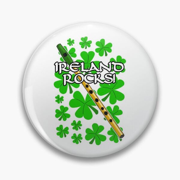 Aperçu de l'œuvre L'Irlande rocke au tin whistle pour la Saint-Patrick irlandaise créée et vendue par doodlerob.