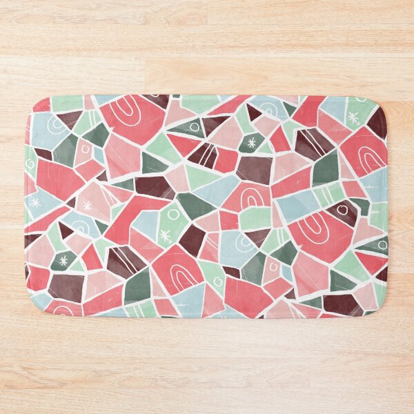 Item preview, Coral and Mint Solid Shapes designed and sold by Carolina Diaz.