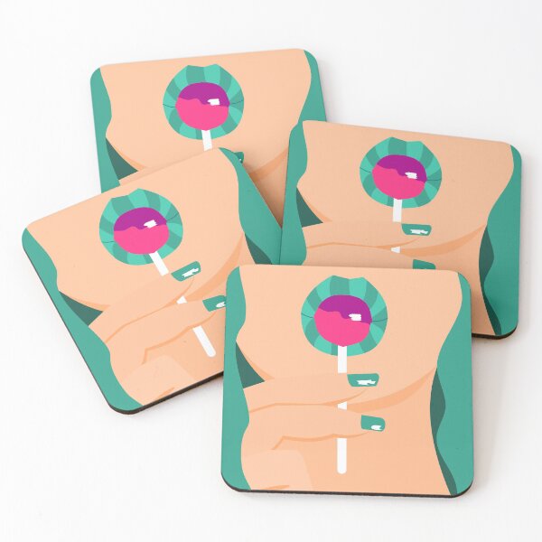 Item preview, Green Hair Pop Art Girl - Lollipop Lips designed and sold by TreacleMustard.