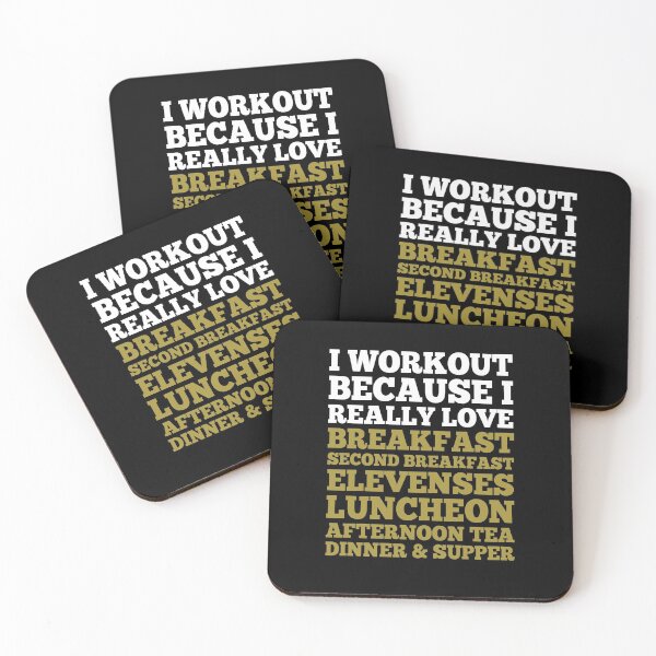 Item preview, I workout because I really love breakfast second breakfast elevenses luncheon afternoon tea dinner and supper designed and sold by LimaChippewa.