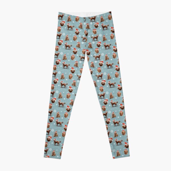 Llama Christmas Print Queen Size Leggings