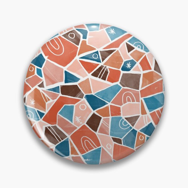 Item preview, Orange and Blue Solid Shapes designed and sold by Carolina Diaz.
