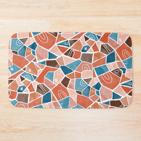 Item preview, Orange and Blue Solid Shapes designed and sold by Carolina Diaz.