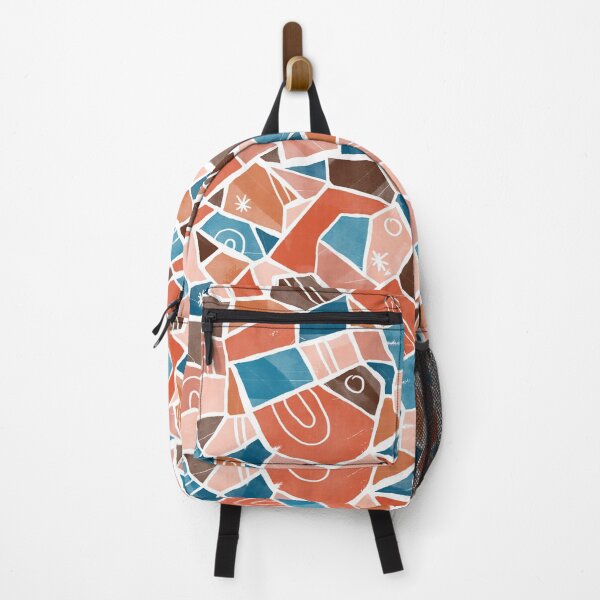 Item preview, Orange and Blue Solid Shapes designed and sold by Carolina Diaz.