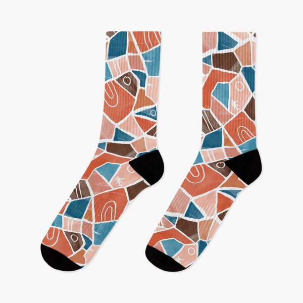 Item preview, Orange and Blue Solid Shapes designed and sold by Carolina Diaz.