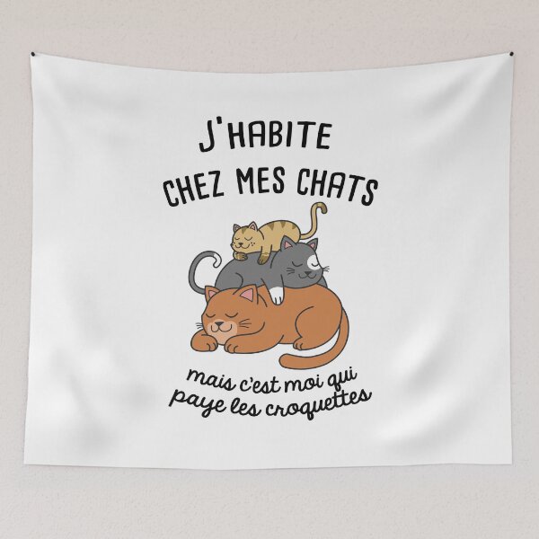 Aperçu de l'œuvre humour chats créée et vendue par Catcrea.