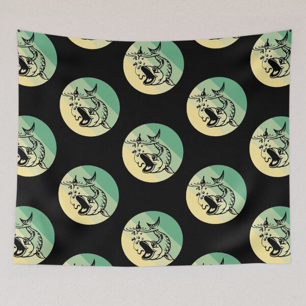 Item preview, Fishing and Sunsets Are All I Need  - Cute Fishing Vintage Design designed and sold by salmannoor.