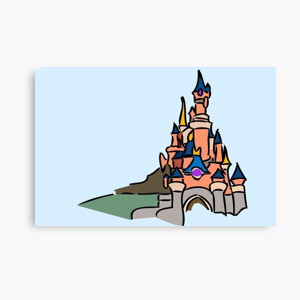 Castle Disneyland Paris Canvas Prints | Redbubble
