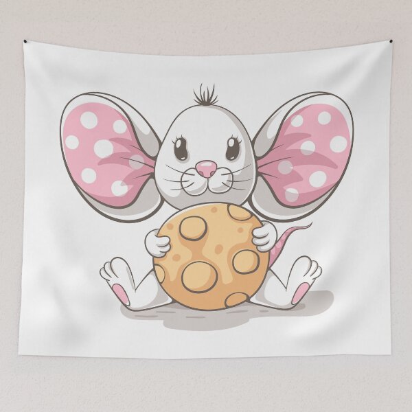 Item preview, cute mouse eating cookie designed and sold by MBartistic.