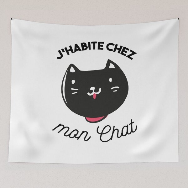 Aperçu de l'œuvre humour chat femme créée et vendue par Catcrea.