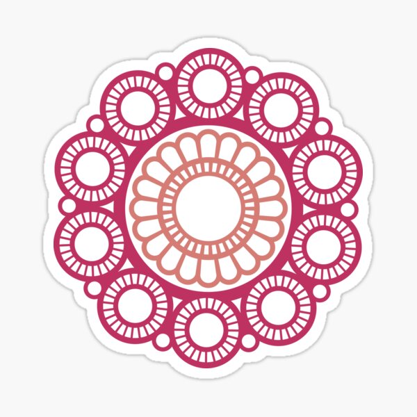 Artikel-Vorschau von Zeeuwse Knop Mandala - Himbeere, designt und verkauft von DiChorsini.