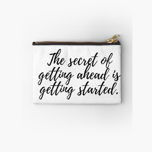 Item preview, The Secret of Getting Ahead is Getting Started Inspirational Motivational Quote Art Image designed and sold by UncleFizziwigs.