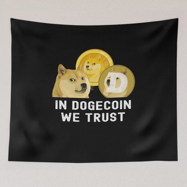 Item preview, In Doge We Trust - Dogecoin Cryptocurrency designed and sold by PinkyTree.