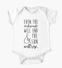 even the darkest night will end and the sun will rise One Piece - Short Sleeve