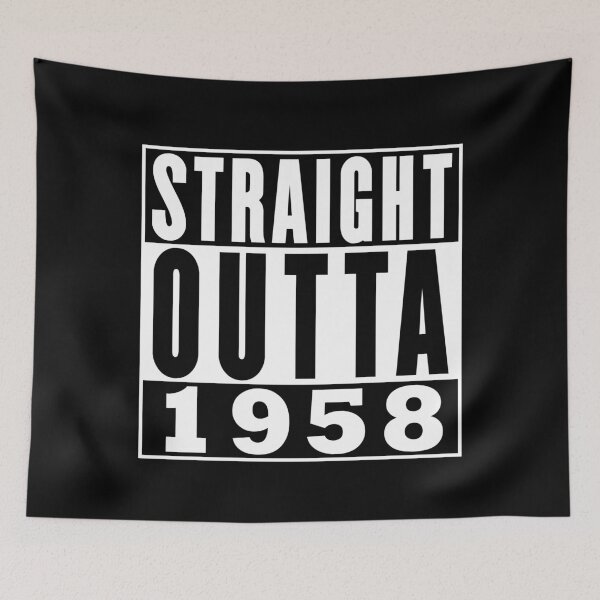 Item preview, Straight Outta 1958 Birthday designed and sold by RandomStuffShop.