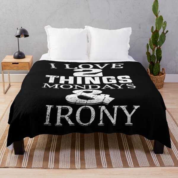 Item preview, I love Mondays and irony funny saying designed and sold by shurikaner.