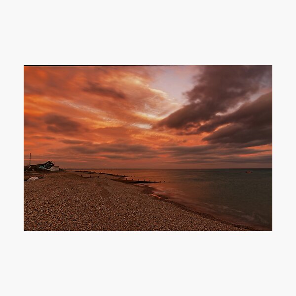 Item preview, Al atardecer en la playa de Selsey, West Sussex, Reino Unido designed and sold by atomov.