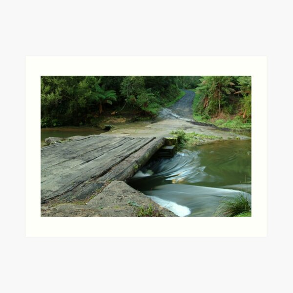 Joe Mortelliti Gallery - Aire Crossing, Otways Forest, Victoria, Australia. Art Print