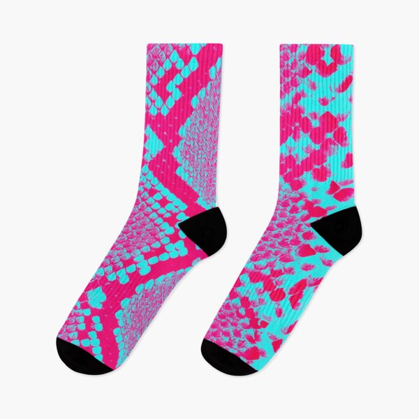 Item preview, Neon pink and blue snake skin designed and sold by Joejo19.