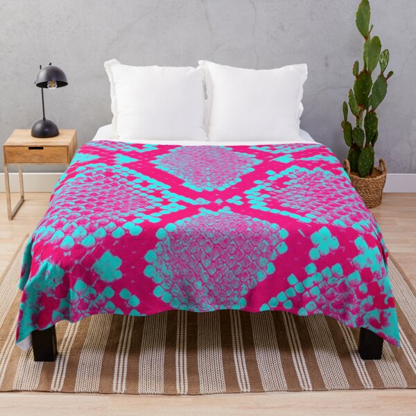 Item preview, Neon pink and blue snake skin designed and sold by Joejo19.