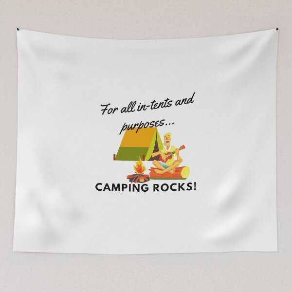 Item preview, For all in-tents and purposes, camping rocks! designed and sold by shornaiter.