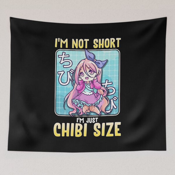 Item preview, Cute Little Girl I'm Not Short I'm Just Chibi Size designed and sold by perfectpresents.