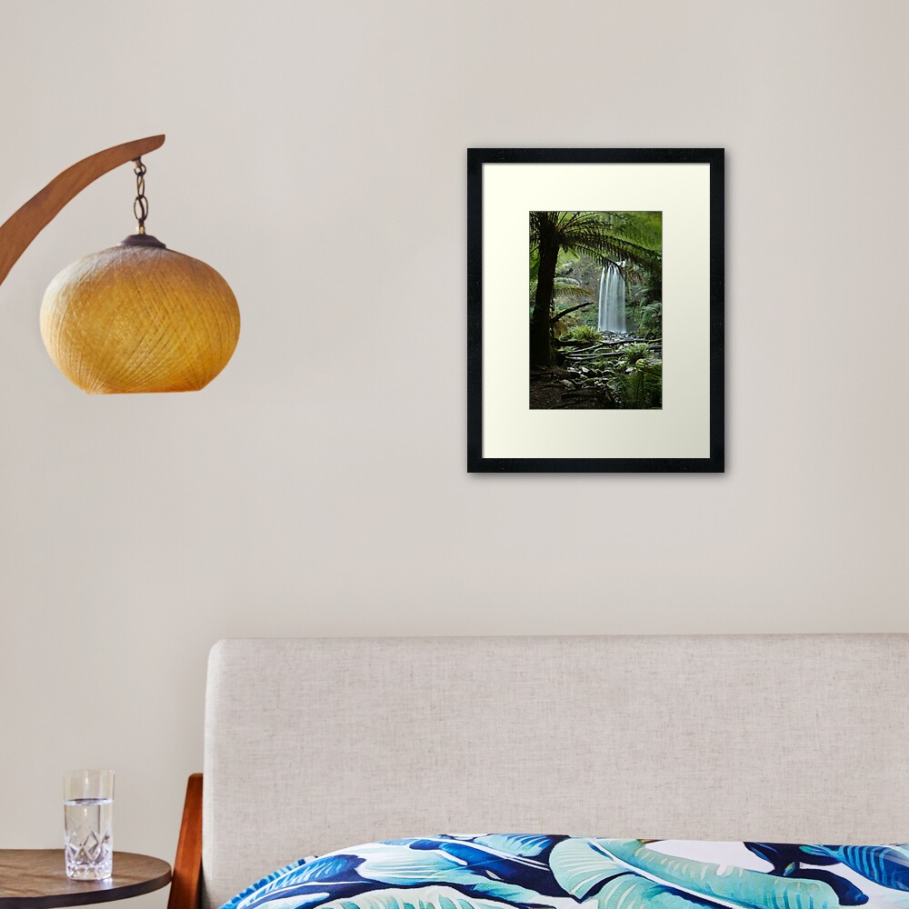Joe Mortelliti Gallery - Hopetoun Falls, Otways Forest, Victoria, Australia. Framed Art Print