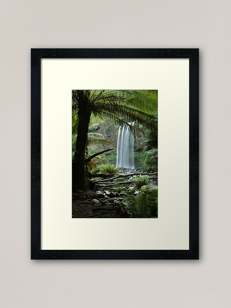 Alternate view of Joe Mortelliti Gallery - Hopetoun Falls, Otways Forest, Victoria, Australia. Framed Art Print