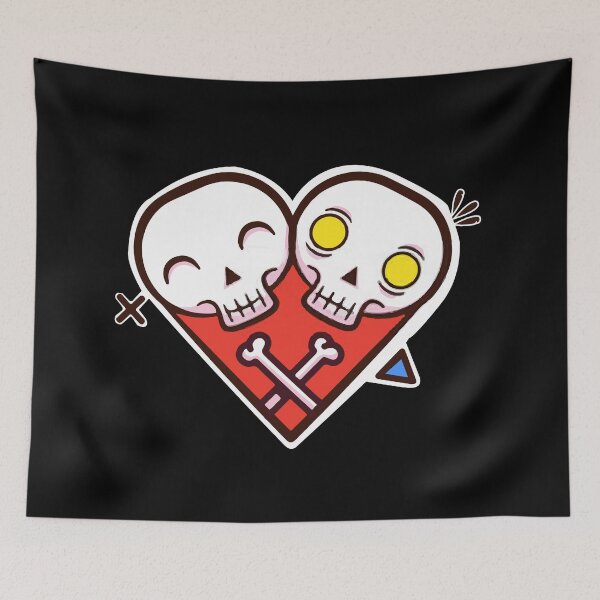Item preview, Funny Skeleton Heart Couple Love designed and sold by mouad naouiri.