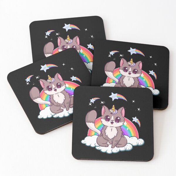 Item preview, Rainbow Meowgical Caticorn Majestic Cute Cat designed and sold by perfectpresents.