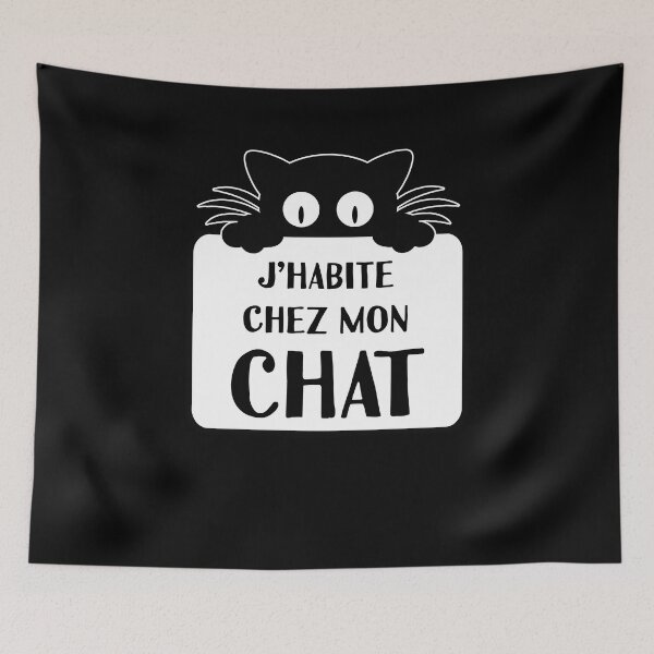 Item preview, sign with cat designed and sold by Catcrea.